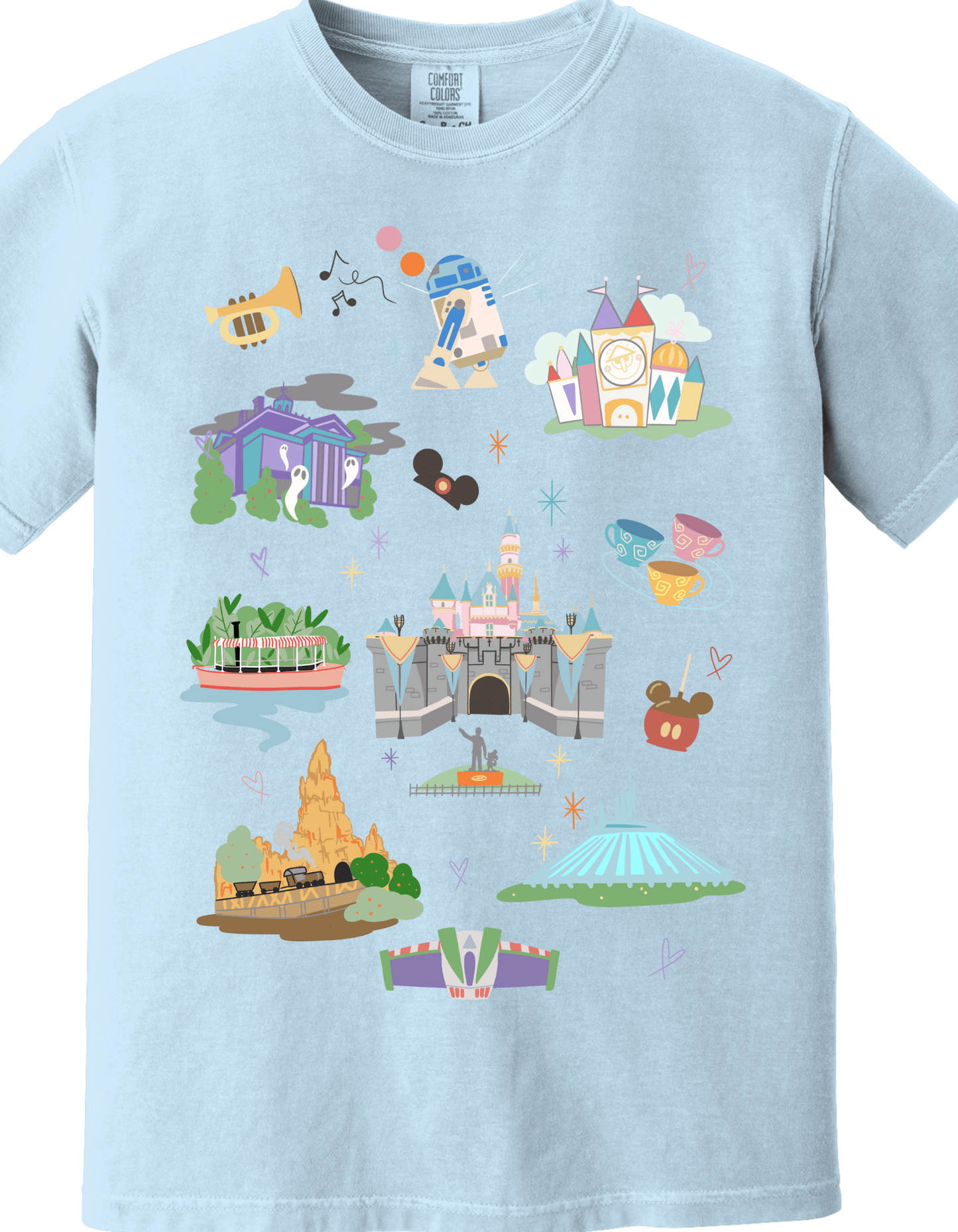 DLR Map printed tee/Sweatshirt