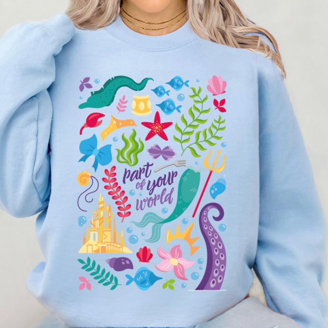 Ariel printed Tee/Sweatshirt