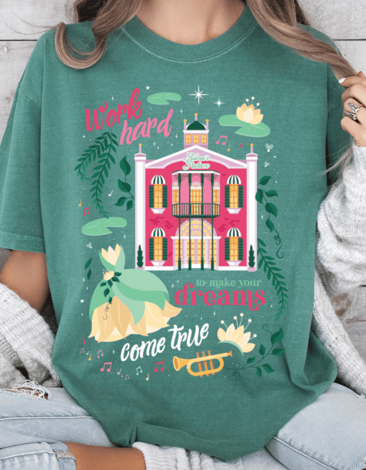 Work Hard printed Tee/Sweatshirt