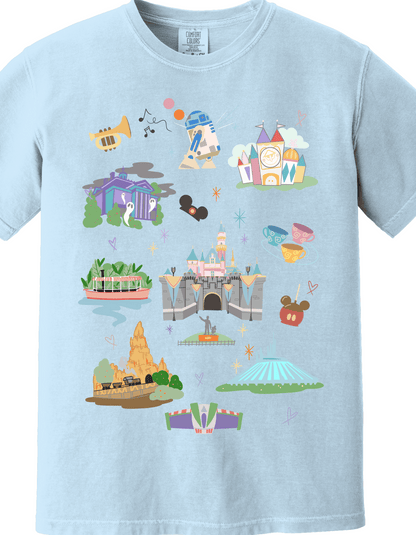 DLR Map printed tee/Sweatshirt
