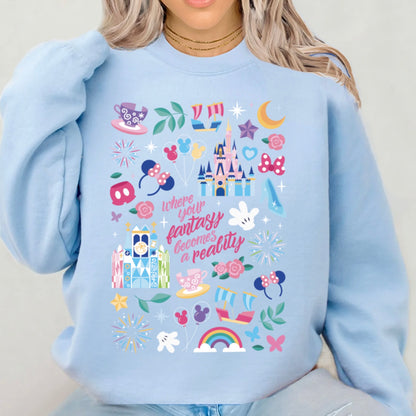 WDW printed tee/Sweatshirt