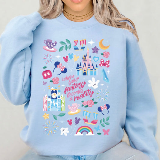 WDW printed tee/Sweatshirt