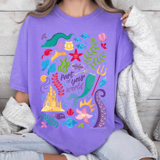 Ariel printed Tee/Sweatshirt