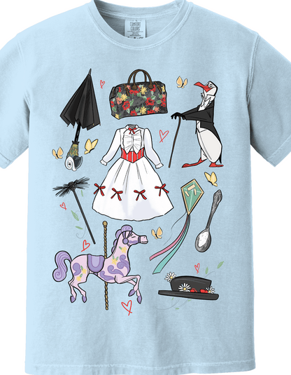 Mary Poppins printed Tee/Sweatshirt